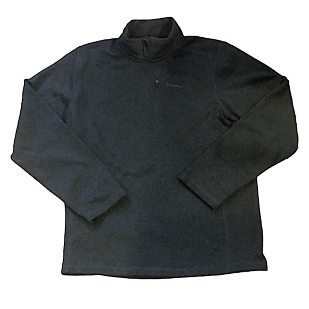 EDDIE BAUER MENS LONG SLEEVE QUARTER ZIP FLEECE PULLOVER GREEN SIZE MEDIUM